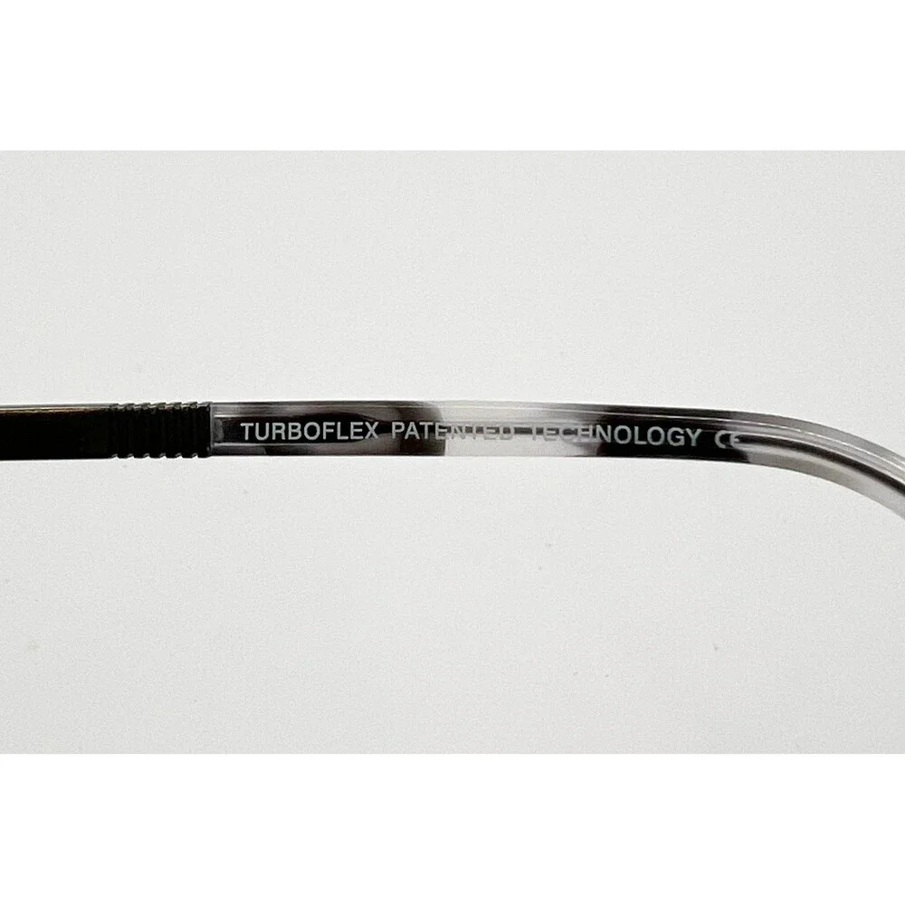TurboFlex Eyeglasses Frames TF555 Grey Clear Square 48-16-130